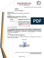 Carta 103-2023 Reporte Semanal N°13.