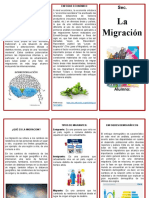 Triptico de La Migracion