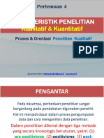 Pertemuan 4 Karakteristik Penelitian Kualitatif Dan Kuantitatif