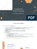 Construction Project Proposal XL