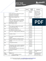 P3 Chapter 2 End-Of-Chapter (Higher) Mark Scheme