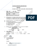 KEY Chemistry SSC-II Solution Model Paper I 28-02-23