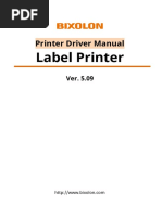 Manual Label Printer Windows Driver English V5.09