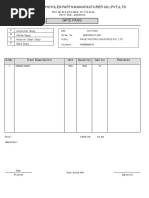 Gate Pass: Zhuo Li Motorcycles Parts Manufacturer Co. (PVT) LTD