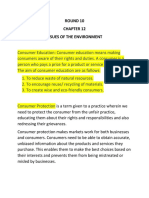 Round 10 Issues of The Environment