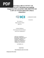 Pesticidal Bioactivity of Mahogany