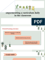 Lesson 4.2 Implementing A Curr... Daily in The Classroom