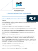 La Démarche D'étude À Caractère Sanitaire Et Social