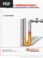 CHEN403-Unit Operation 1 Fluid Flow and Mechanical Operations, 25th Edition-KA Gavhane-2015 PDF