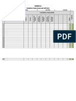 Rúbrica para Evaluar Diptico - MATE 4° A