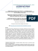 Formação Continuada em Serviço A Contribuição Do Professor Coordenador de Área - Pca, Na Escola de Ensino Médio Do Município de Fortaleza