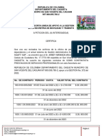 Republica de Colombia Certificacion