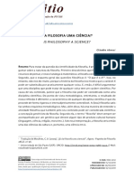 É A Filosofia Uma Ciência PDF