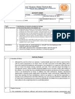 CC207 Activity Sheet No1 Intro To Systems Analysis & Design