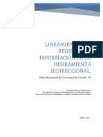 Lineamiento Aplicado Bidireccional