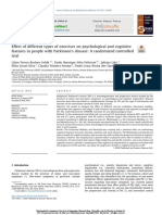 Effect of Different Types of Exercises On Psychological and Cognitive Features in People With Parkinson's Disease: A Randomized Controlled Trial