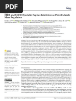 MIF1 andMIF2Myostatin Peptide Inhibitors As Potent Muscle Mass Regulators (Eun Ju Lee, Et Al.) (2022)