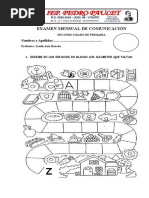 EXAMEN MENSUAL de Comunicacion SEGUNDO GRADO