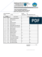 Daftar Hadir Peserta