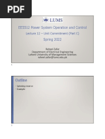 Lecture - 12 - Unit Commitment - Part C