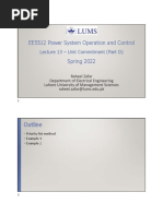 Lecture - 13 - Unit Commitment - Part D