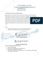 20th Century Impressionism Music Study Guide PDF