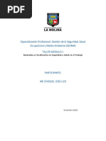 "Normatividad y Fiscalización en Sso" - Espec. Ssoma Xi-Alumno Joseluisarichoque