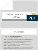 Aula 6 - Gerenciamento de Obras PDF