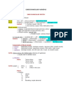 INTENSIVE CARDIOVASCULAR NURSING Notes