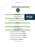 Trabajo Grupal El Desarrollo Socio-Emocional Del Adolecentes