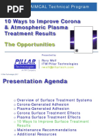 10 Ways To Improve Corona Atmospheric Plasma Treatment Results