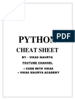 Python Cheat Sheet