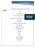 La Calidad y Estandares Globales y Servicios para Las Organizaciones