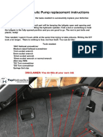 BMW E61 Hydraulic Pump Replacement Instructions: DISCLAIMER: You Do This at Your Own Risk