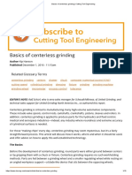 Basics of Centerless Grinding - Cutting Tool Engineering