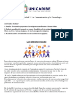 Unidad 1. Actividad 2. Lengua Española I. La Comunicación y La Tecnología.