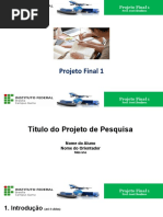 Template Apresentação Do Projeto de Pesquisa