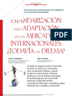 Estandarización Versus Adaptación en Los Mercados Internacionales (1) - 1