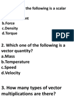 MCQ Unit I Phy110