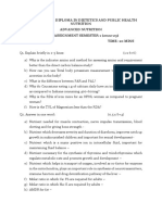 Advanced Nutrition Test 2023 PDF