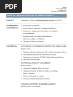 Micheila Curriculum Vitae