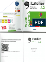 Latelier A2 Méthode de Français - Cahier Dactivités PDF