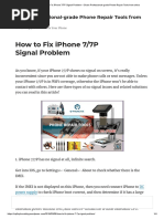 How To Fix Iphone 7 - 7P Signal Problem - Share Professional-Grade Phone Repair Tools From China