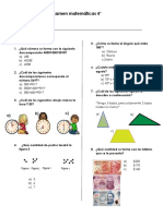 Examen Matematicas