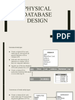 Physical Database Design