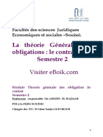 La Theorie Generale Des Obligations