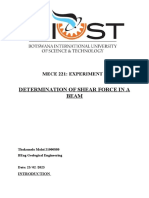 Mece Lab 1 Shear Force