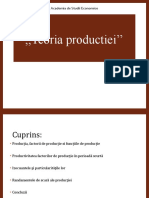 Teoria Productiei