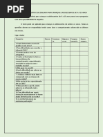 Teste para Diagnóstico de Dislexia para Crianças e Adolescentes de 9 A 15 Anos