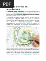 Análisis de Sitio en Arquitectura PDF